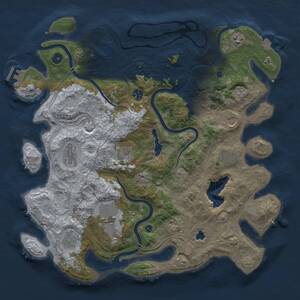 Thumbnail Rust Map: Procedural Map, Size: 4250, Seed: 97602591, 15 Monuments