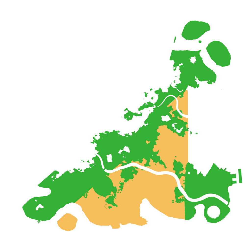 Biome Rust Map: Procedural Map, Size: 3500, Seed: 914236360
