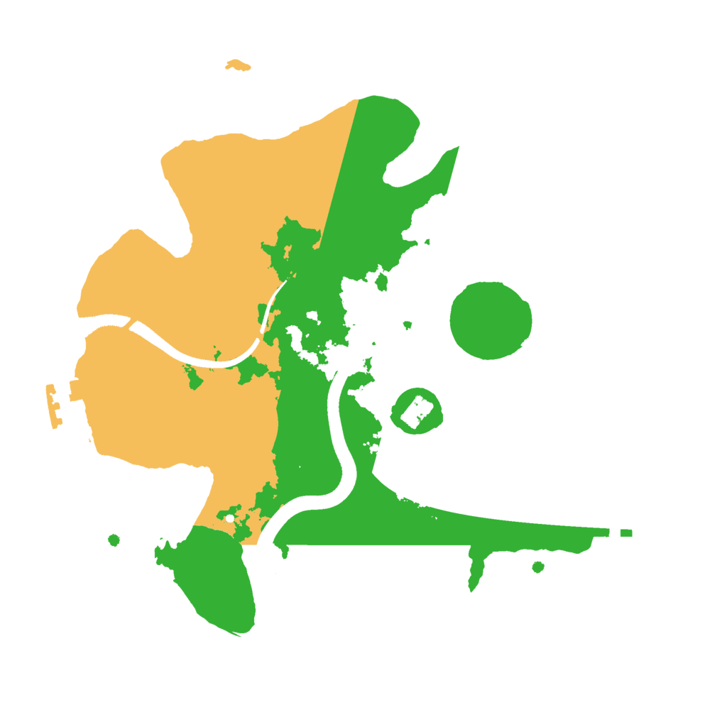 Biome Rust Map: Procedural Map, Size: 2500, Seed: 13256