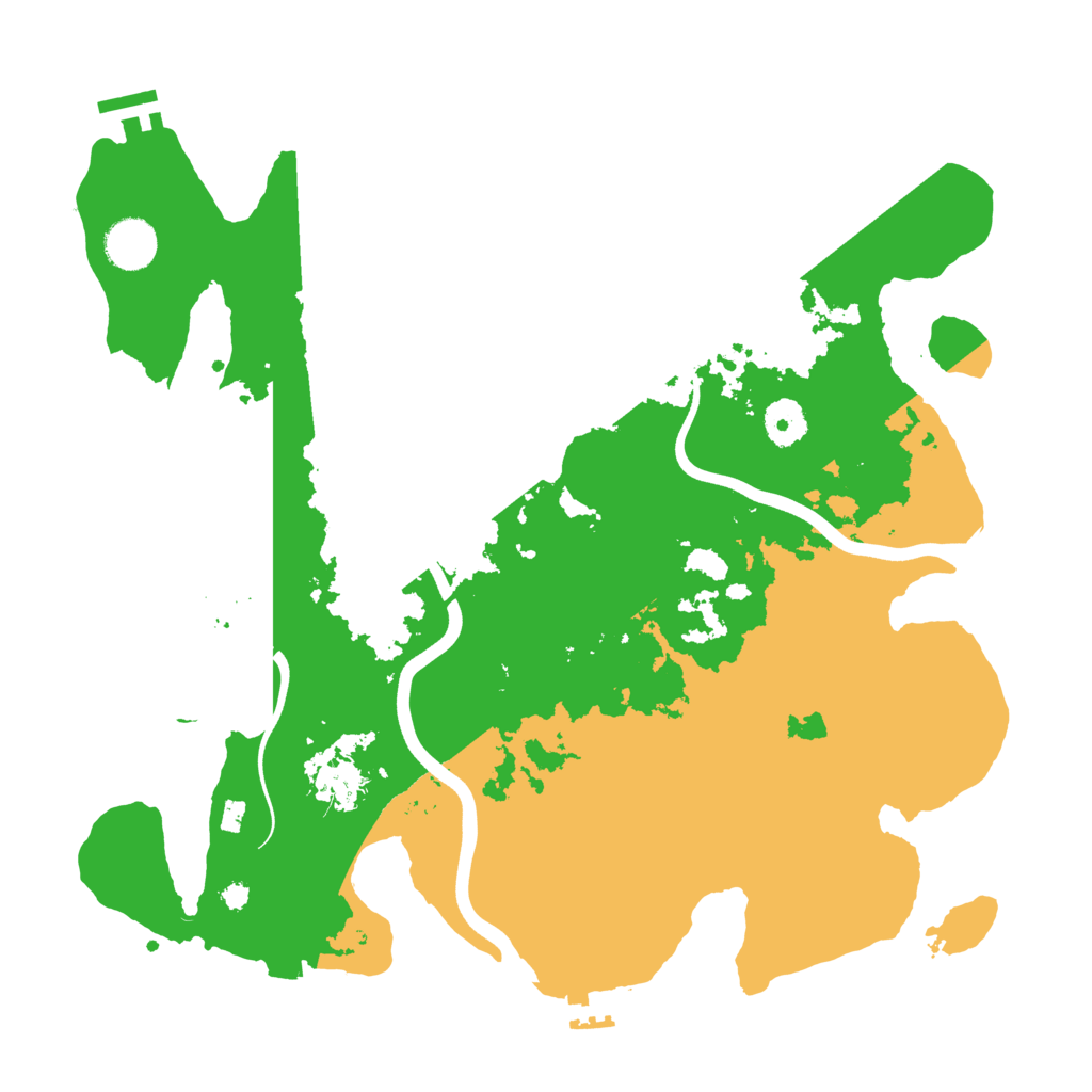 Biome Rust Map: Procedural Map, Size: 3700, Seed: 802312768