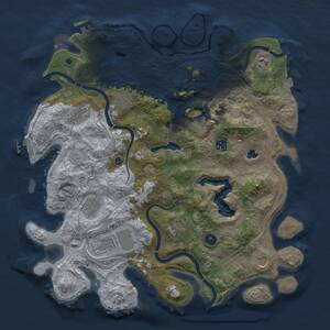 Thumbnail Rust Map: Procedural Map, Size: 4250, Seed: 1016989558, 16 Monuments