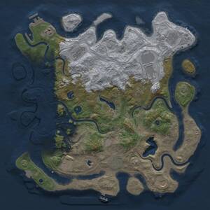 Thumbnail Rust Map: Procedural Map, Size: 4250, Seed: 1607278313, 16 Monuments