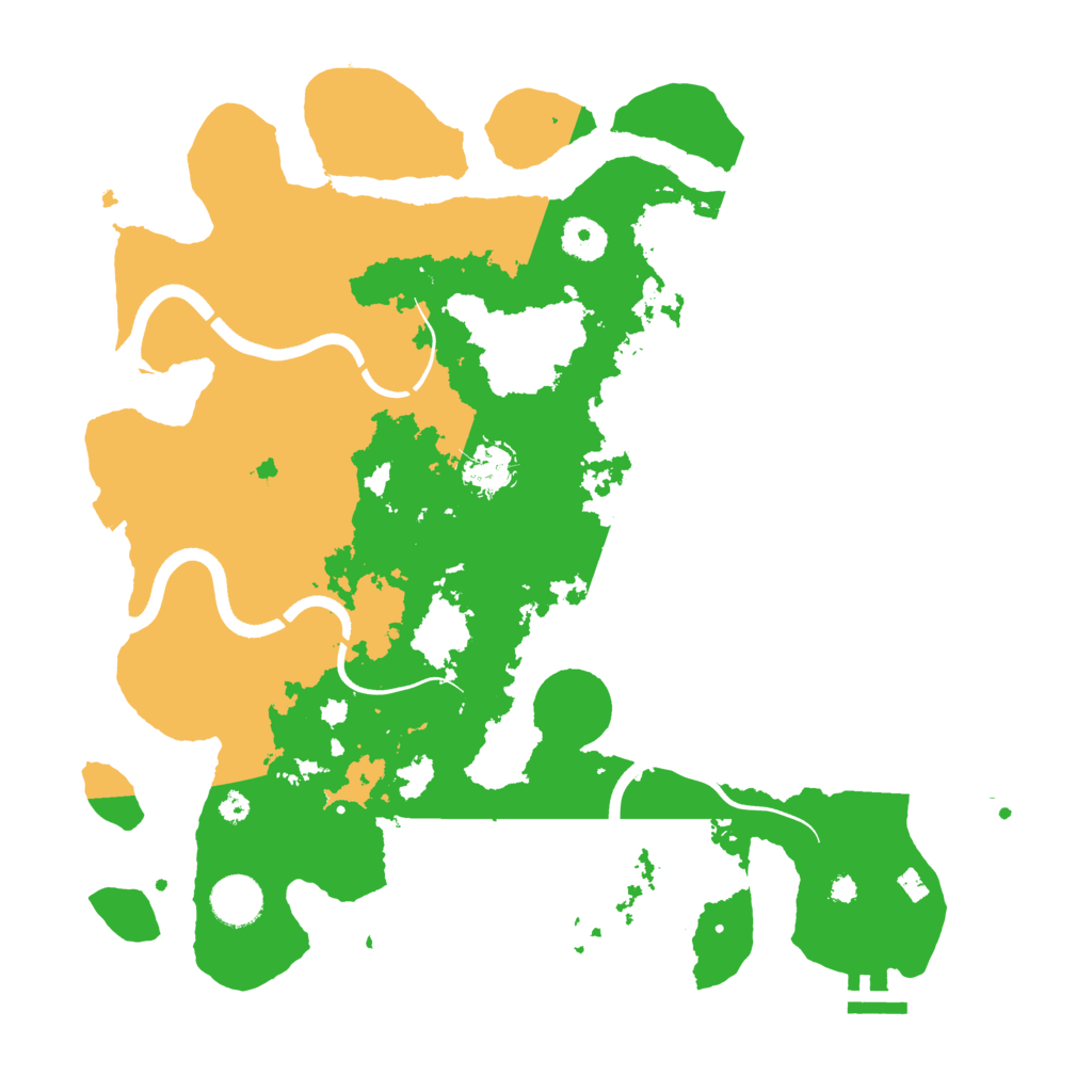 Biome Rust Map: Procedural Map, Size: 3700, Seed: 170965188