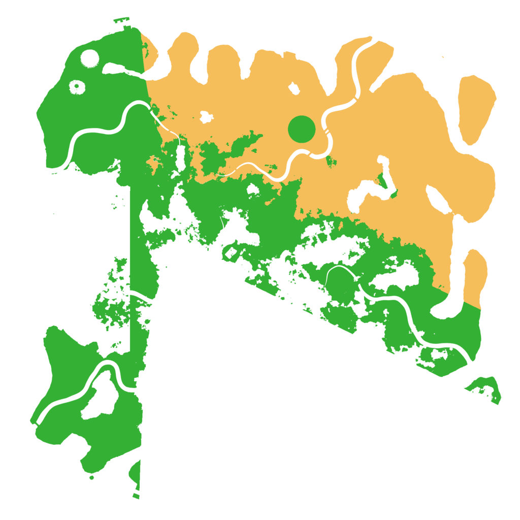 Biome Rust Map: Procedural Map, Size: 5000, Seed: 1187942