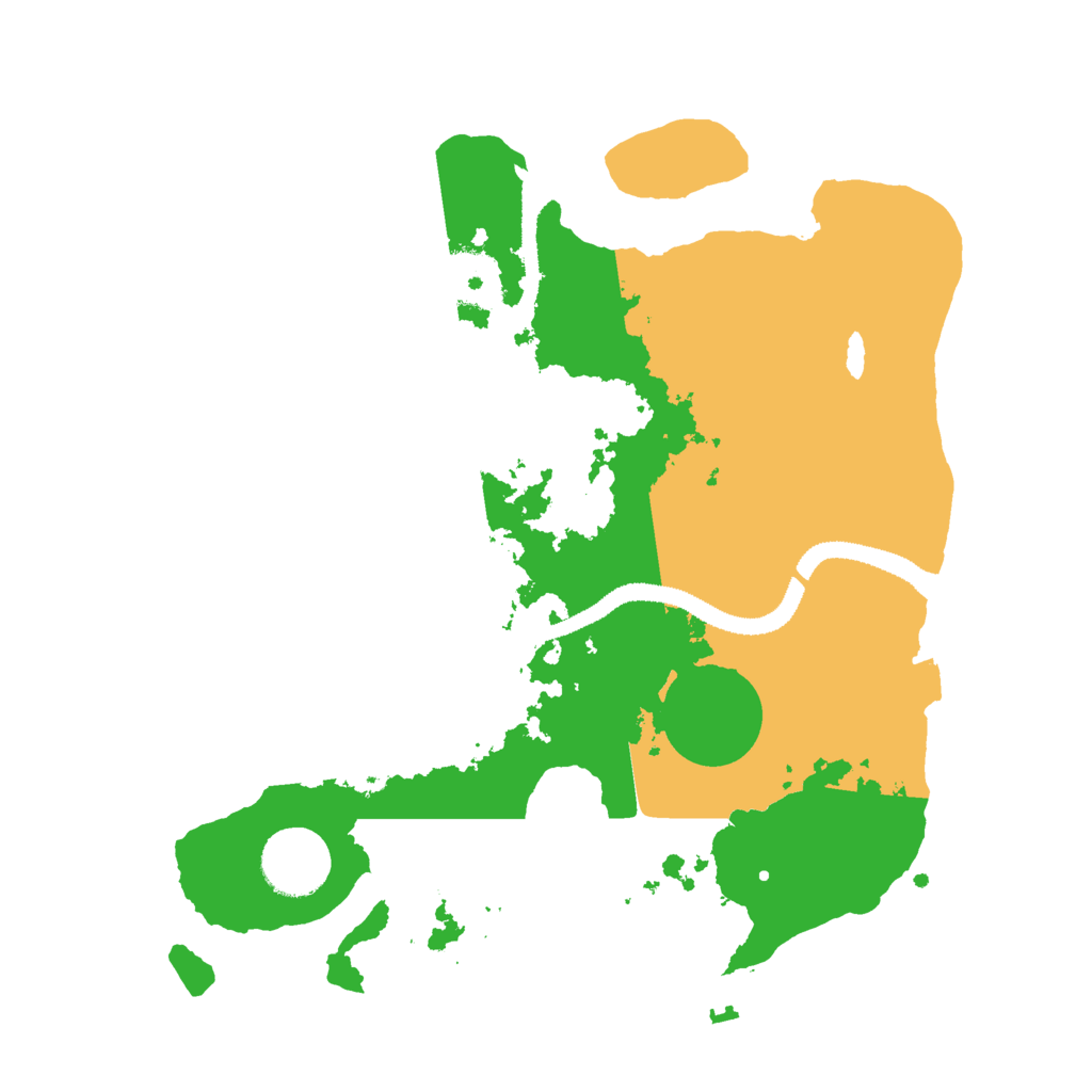 Biome Rust Map: Procedural Map, Size: 3000, Seed: 4951602