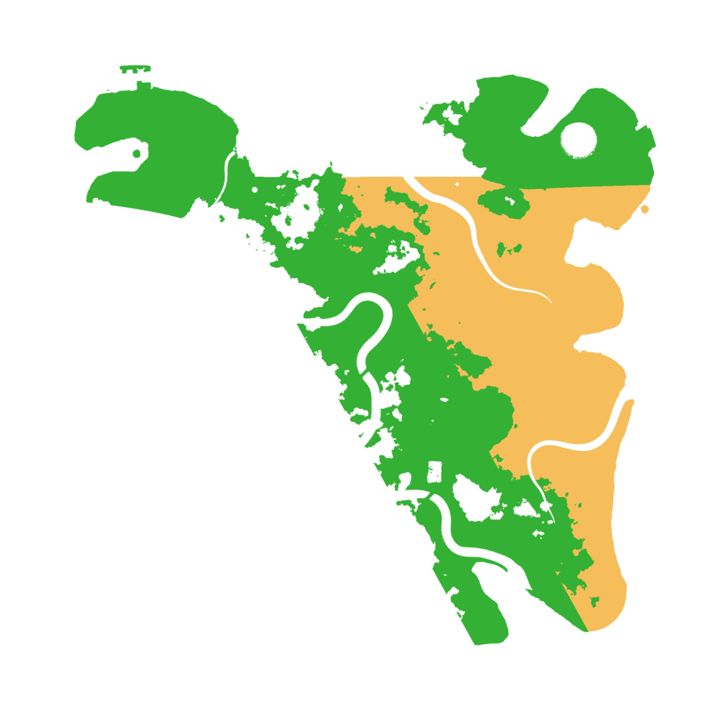 Biome Rust Map: Procedural Map, Size: 3500, Seed: 1950195