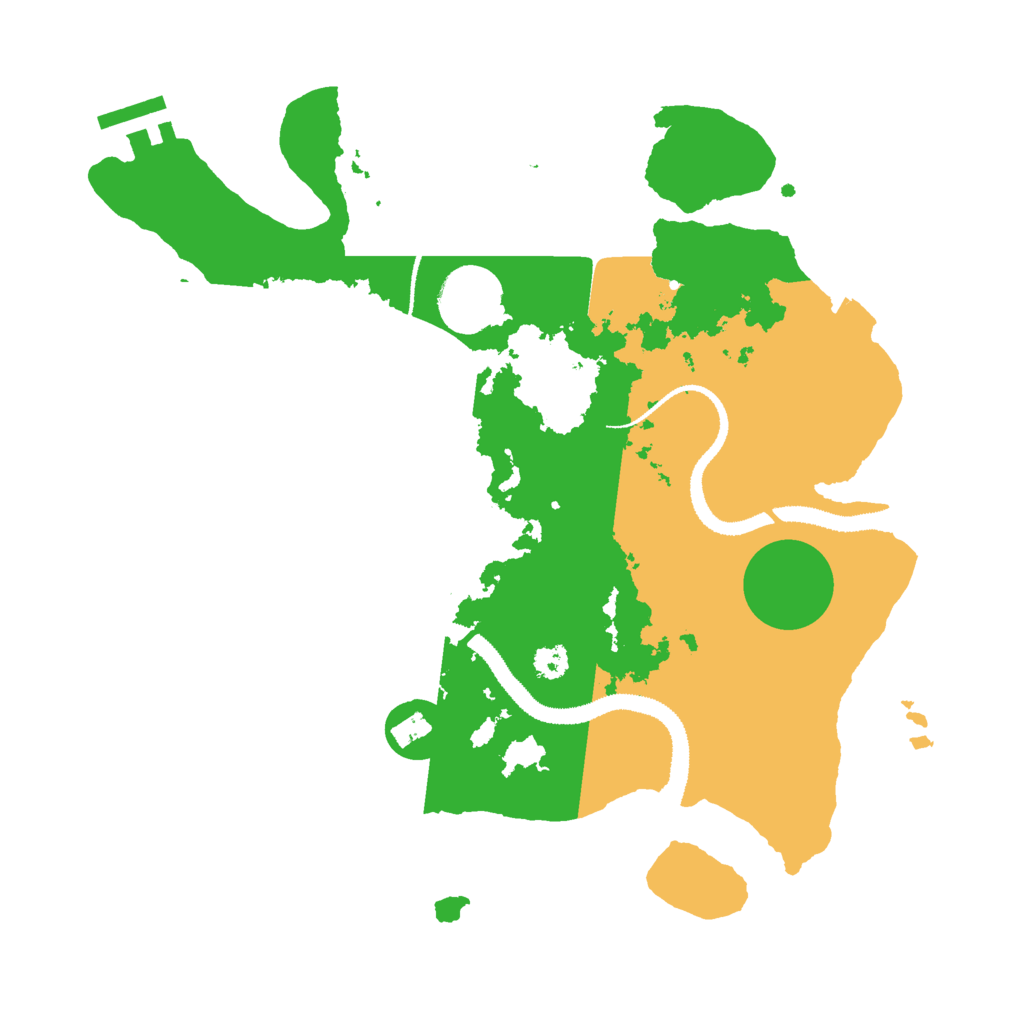 Biome Rust Map: Procedural Map, Size: 3000, Seed: 2355414