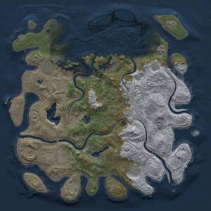 Thumbnail Rust Map: Procedural Map, Size: 4250, Seed: 95166357, 16 Monuments