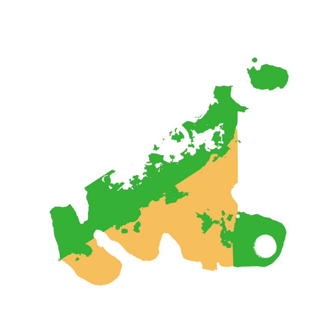 Biome Rust Map: Procedural Map, Size: 2500, Seed: 76229006