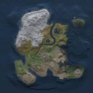 Thumbnail Rust Map: Procedural Map, Size: 2500, Seed: 76229006, 9 Monuments