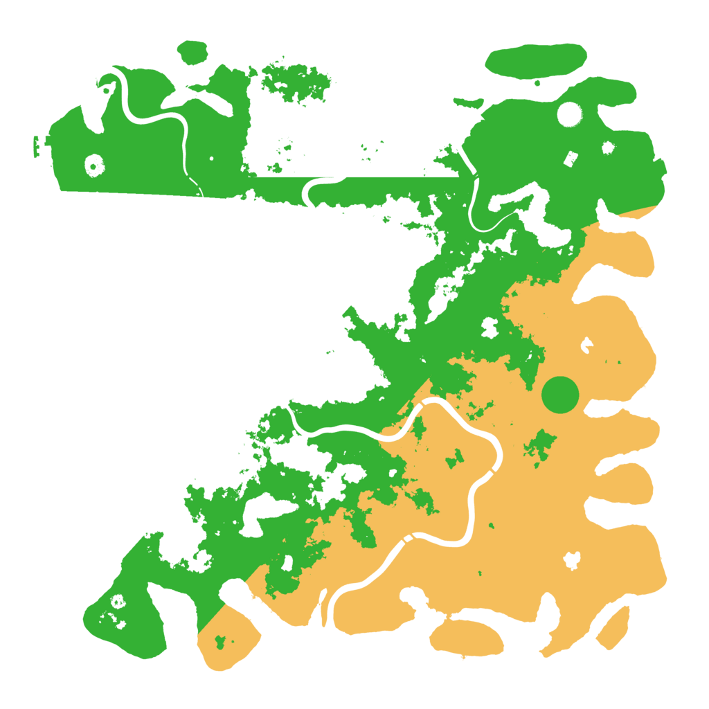 Biome Rust Map: Procedural Map, Size: 5000, Seed: 76514825