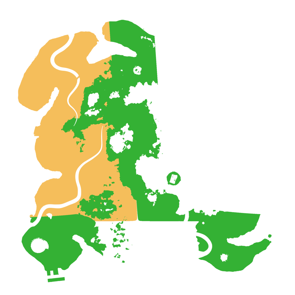 Biome Rust Map: Procedural Map, Size: 3500, Seed: 25194218