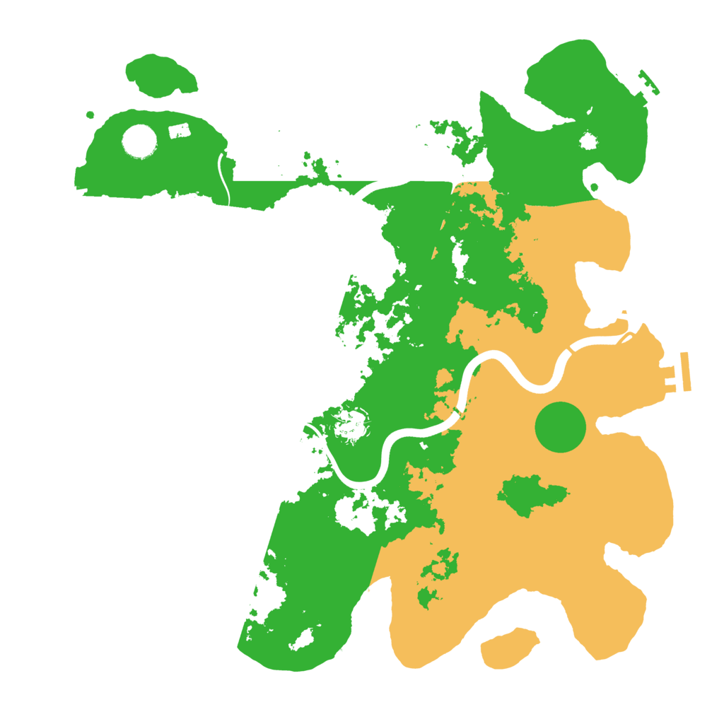 Biome Rust Map: Procedural Map, Size: 3750, Seed: 550496754