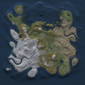 Thumbnail Rust Map: Procedural Map, Size: 3500, Seed: 996795944, 14 Monuments