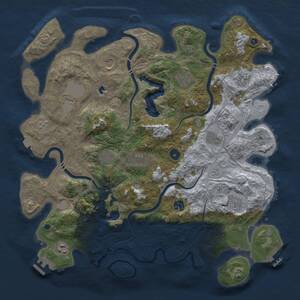 Thumbnail Rust Map: Procedural Map, Size: 4250, Seed: 243741123, 17 Monuments