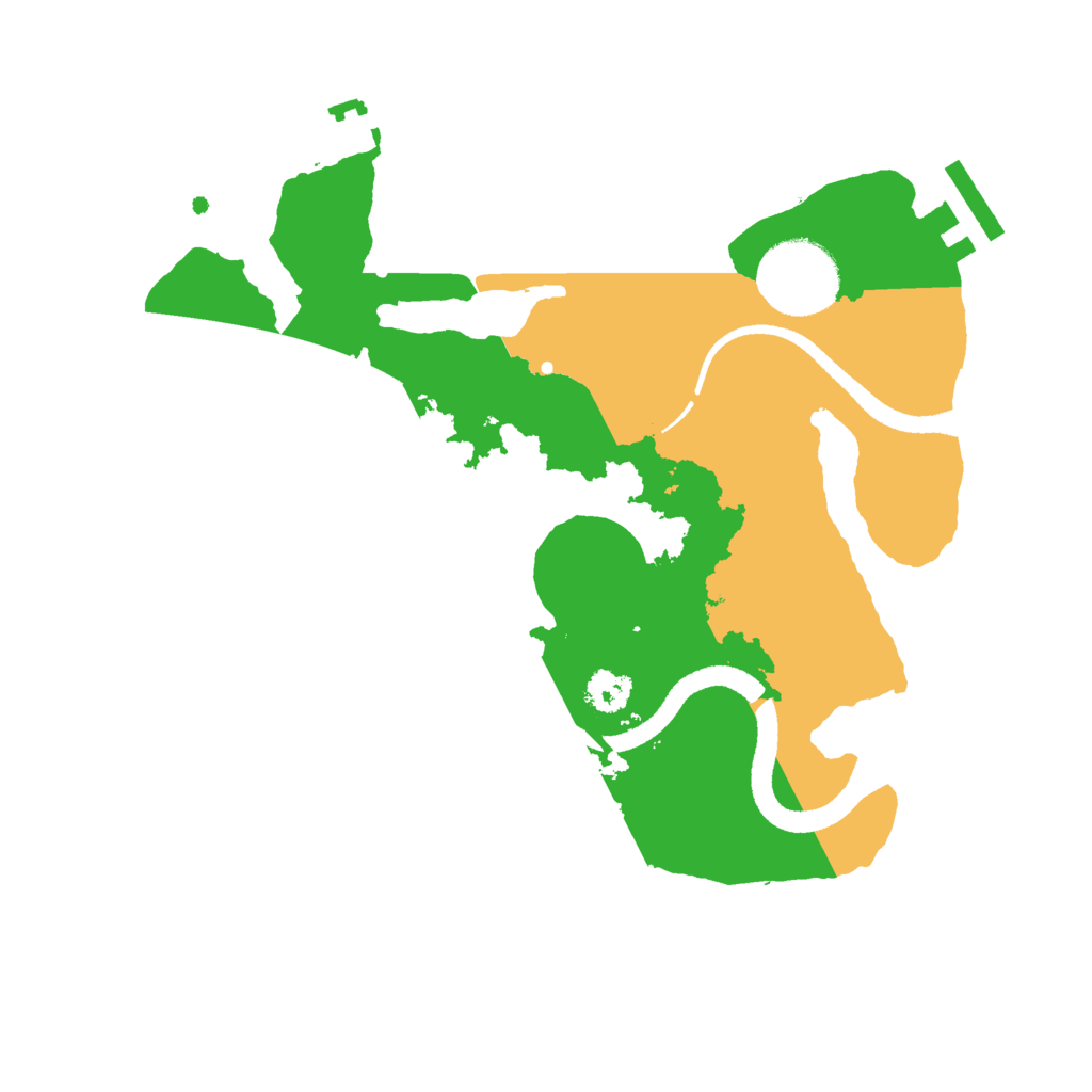 Biome Rust Map: Procedural Map, Size: 2553, Seed: 672