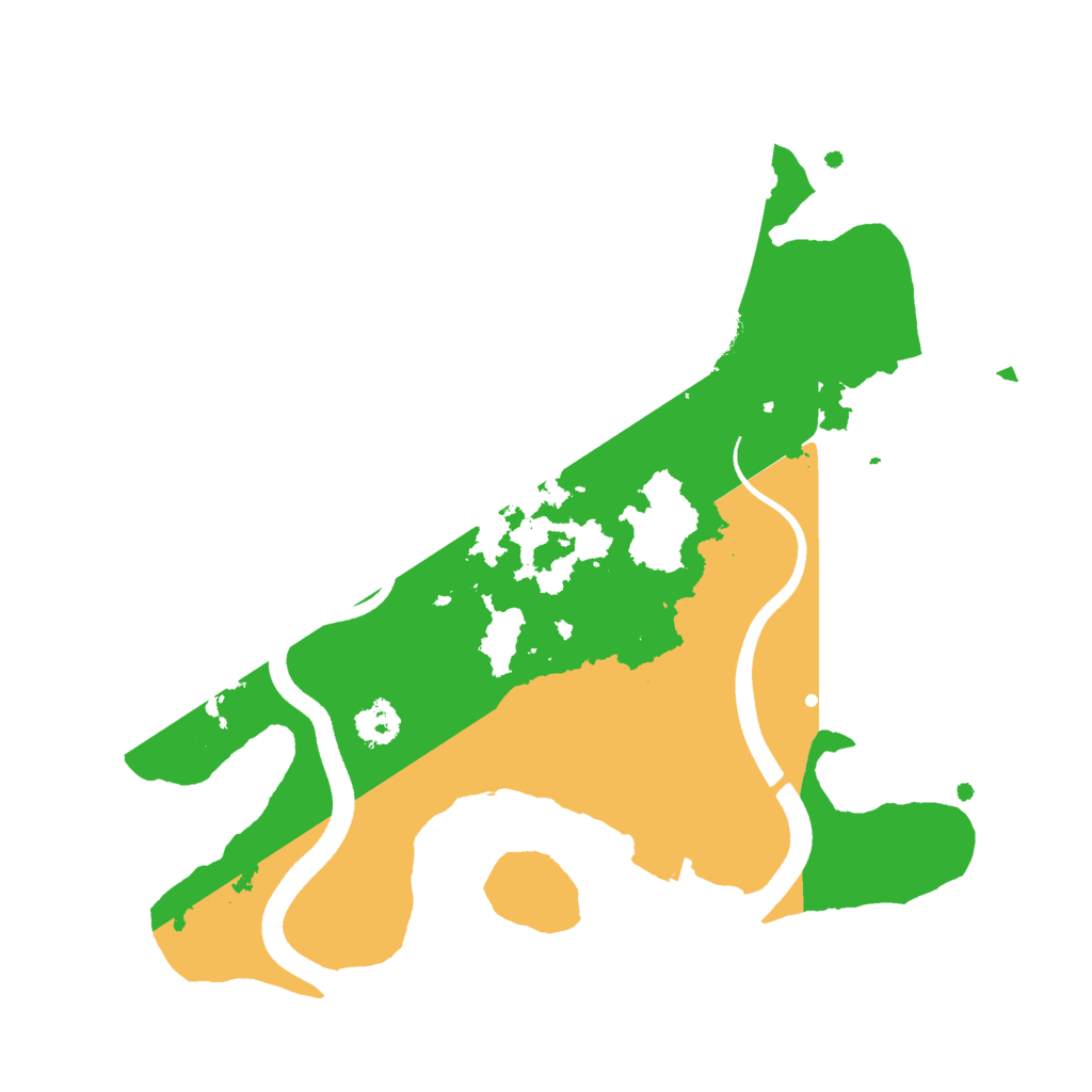 Biome Rust Map: Procedural Map, Size: 2500, Seed: 375082668