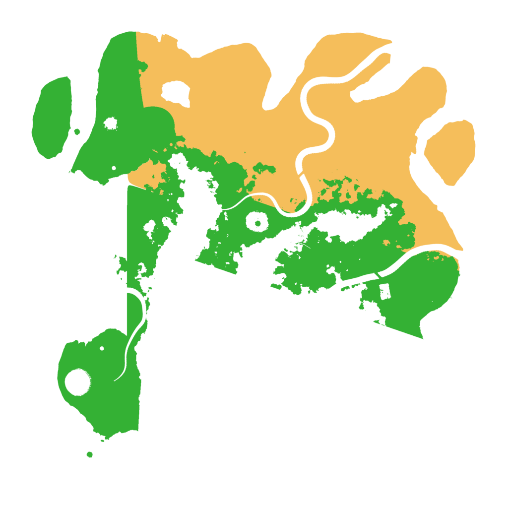 Biome Rust Map: Procedural Map, Size: 3500, Seed: 2279