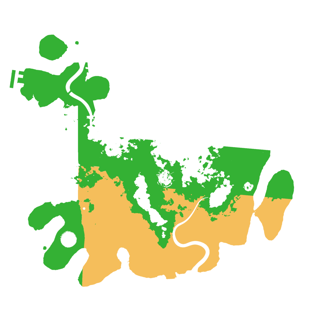 Biome Rust Map: Procedural Map, Size: 3500, Seed: 1646260264