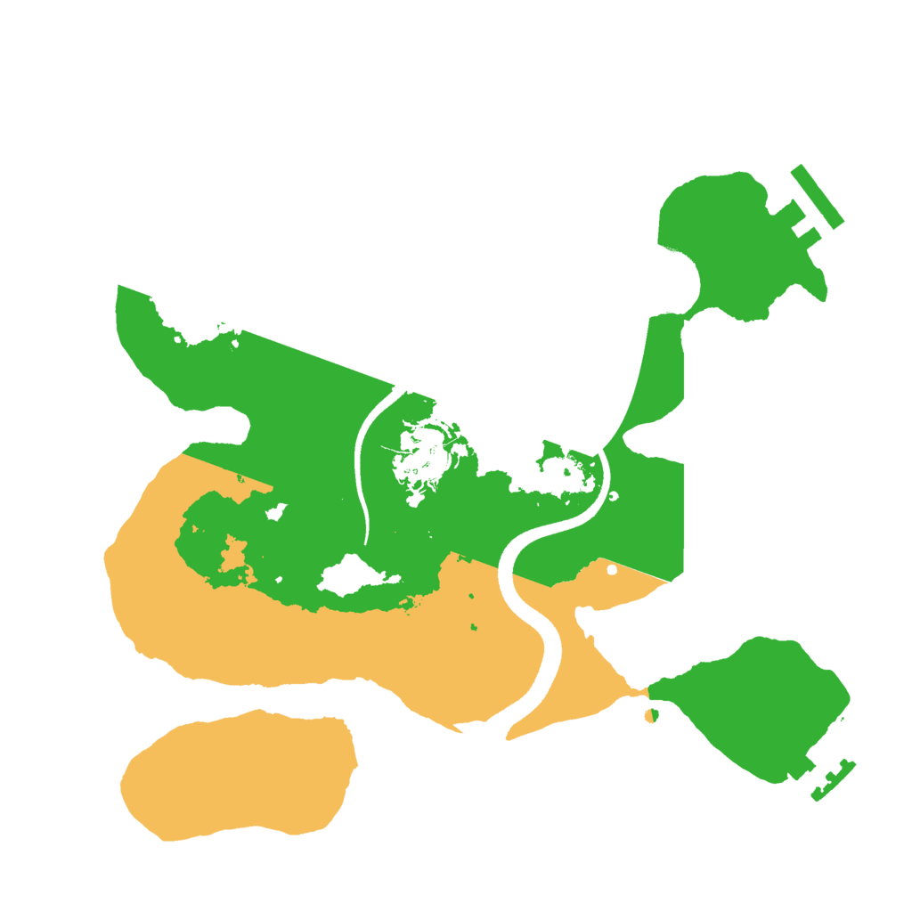 Biome Rust Map: Procedural Map, Size: 2550, Seed: 67422