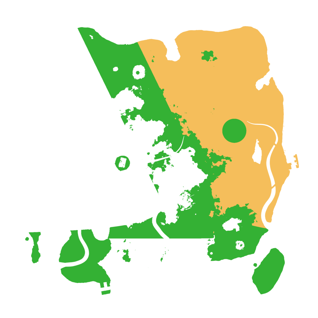 Biome Rust Map: Procedural Map, Size: 3500, Seed: 701441547