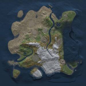 Thumbnail Rust Map: Procedural Map, Size: 3000, Seed: 298625, 12 Monuments