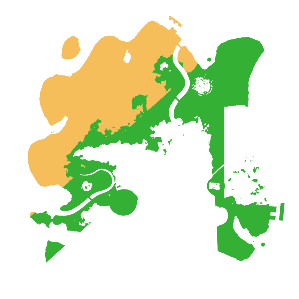 Biome Rust Map: Procedural Map, Size: 3000, Seed: 298625