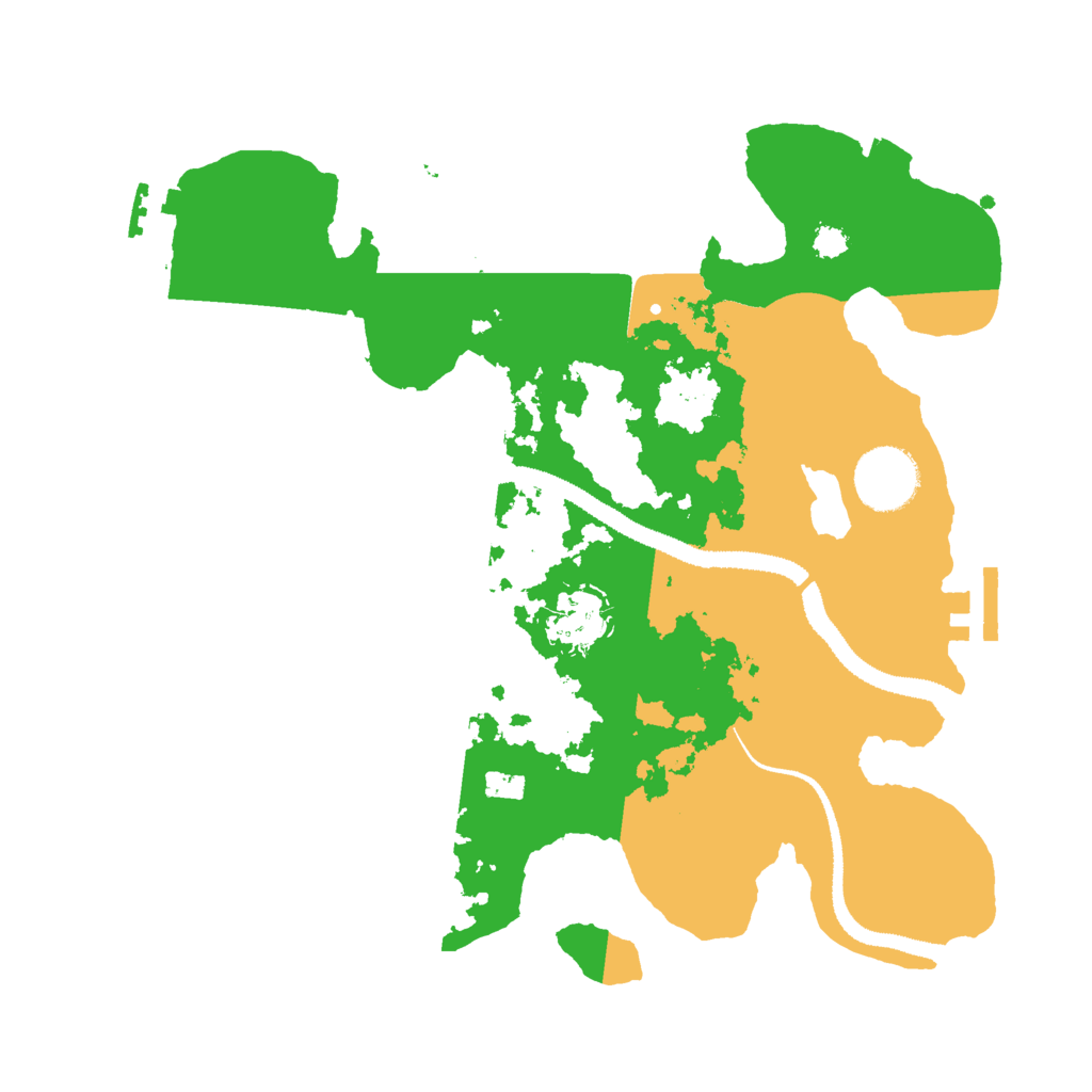 Biome Rust Map: Procedural Map, Size: 3000, Seed: 2479351