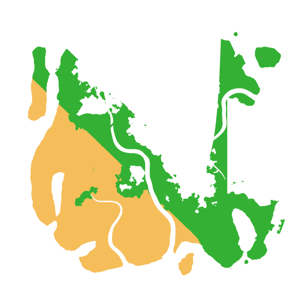 Biome Rust Map: Procedural Map, Size: 3000, Seed: 25760267