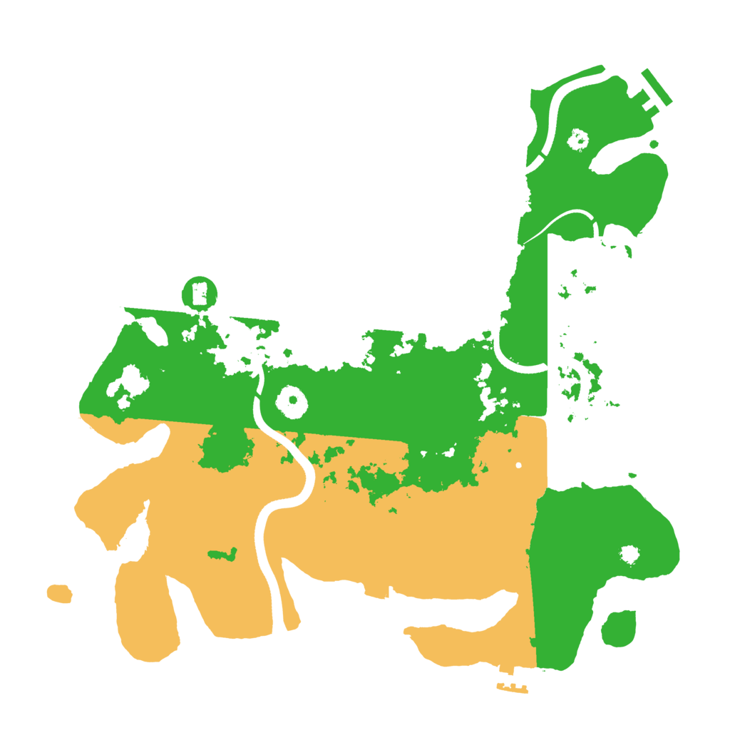 Biome Rust Map: Procedural Map, Size: 3500, Seed: 2027909363