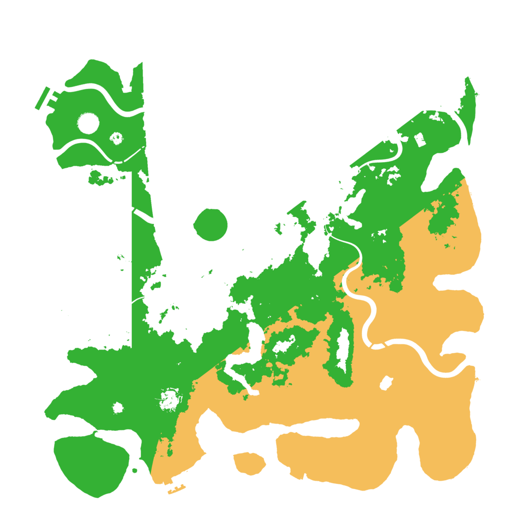 Biome Rust Map: Procedural Map, Size: 4350, Seed: 54671232
