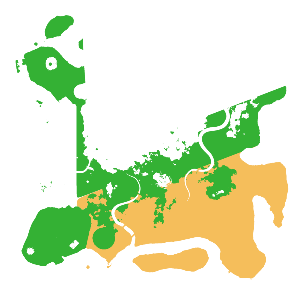 Biome Rust Map: Procedural Map, Size: 3700, Seed: 1842924515