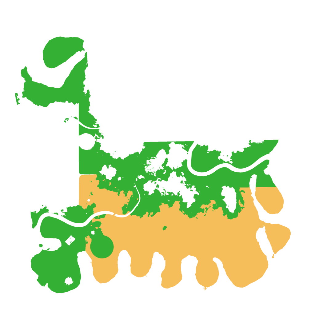 Biome Rust Map: Procedural Map, Size: 3600, Seed: 10004