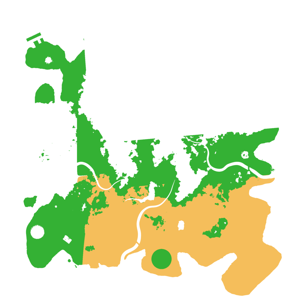 Biome Rust Map: Procedural Map, Size: 4050, Seed: 1424242522