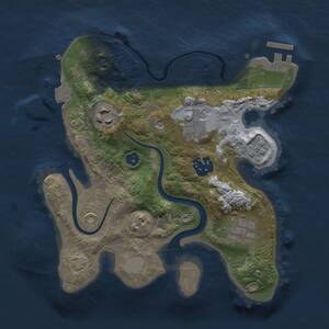 Thumbnail Rust Map: Procedural Map, Size: 2500, Seed: 224556788, 9 Monuments
