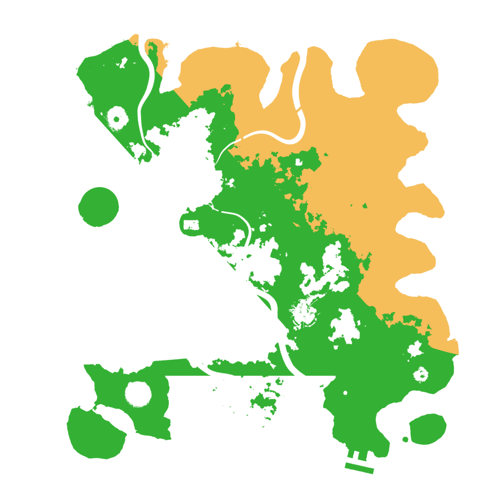 Biome Rust Map: Procedural Map, Size: 3500, Seed: 954328247