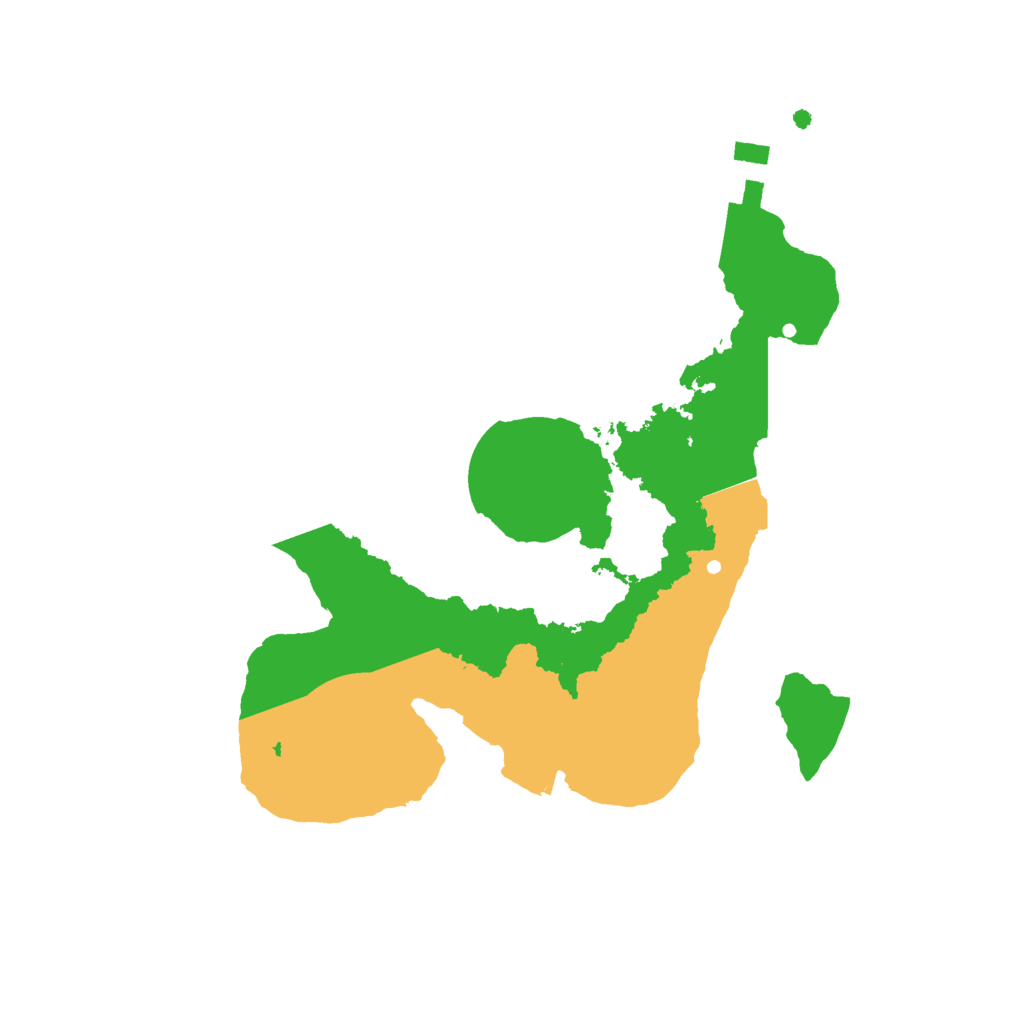 Biome Rust Map: Procedural Map, Size: 2200, Seed: 208423376