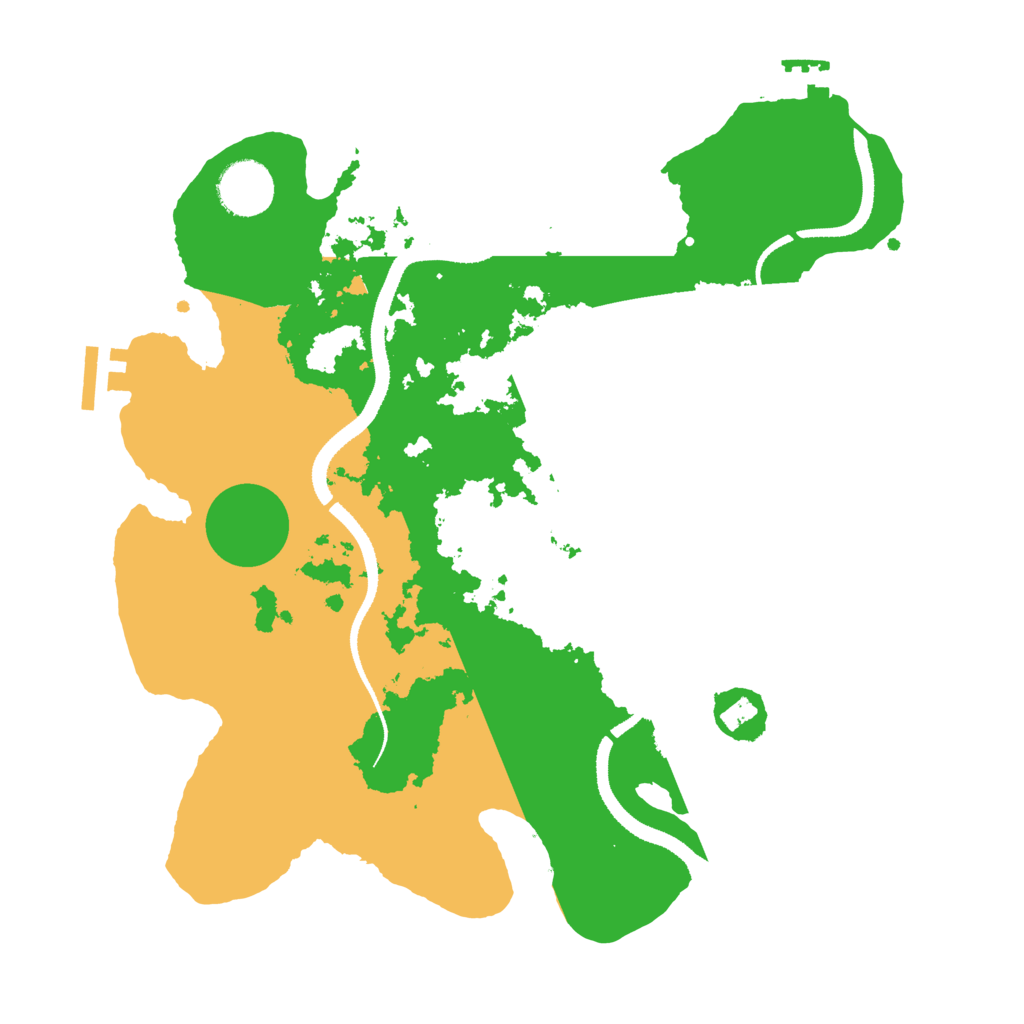 Biome Rust Map: Procedural Map, Size: 3250, Seed: 2005708799