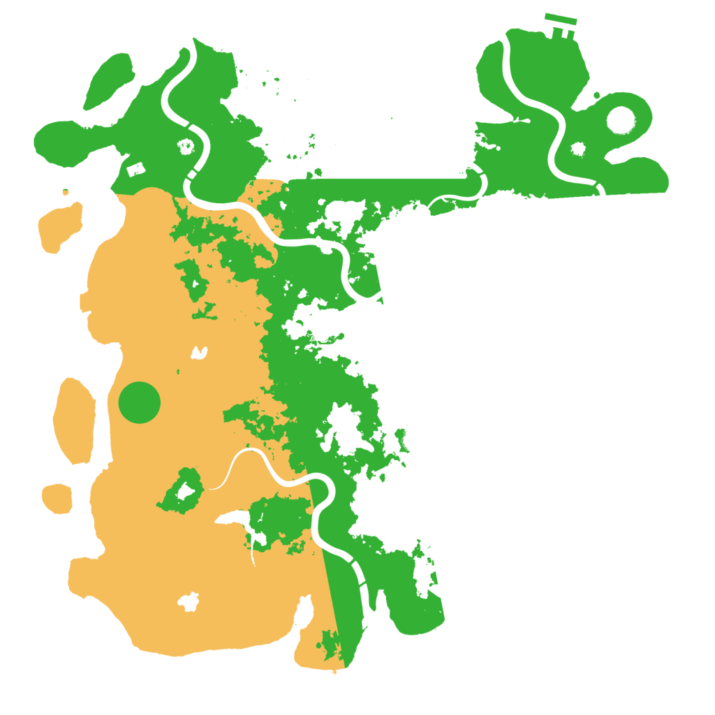 Biome Rust Map: Procedural Map, Size: 4500, Seed: 199921622