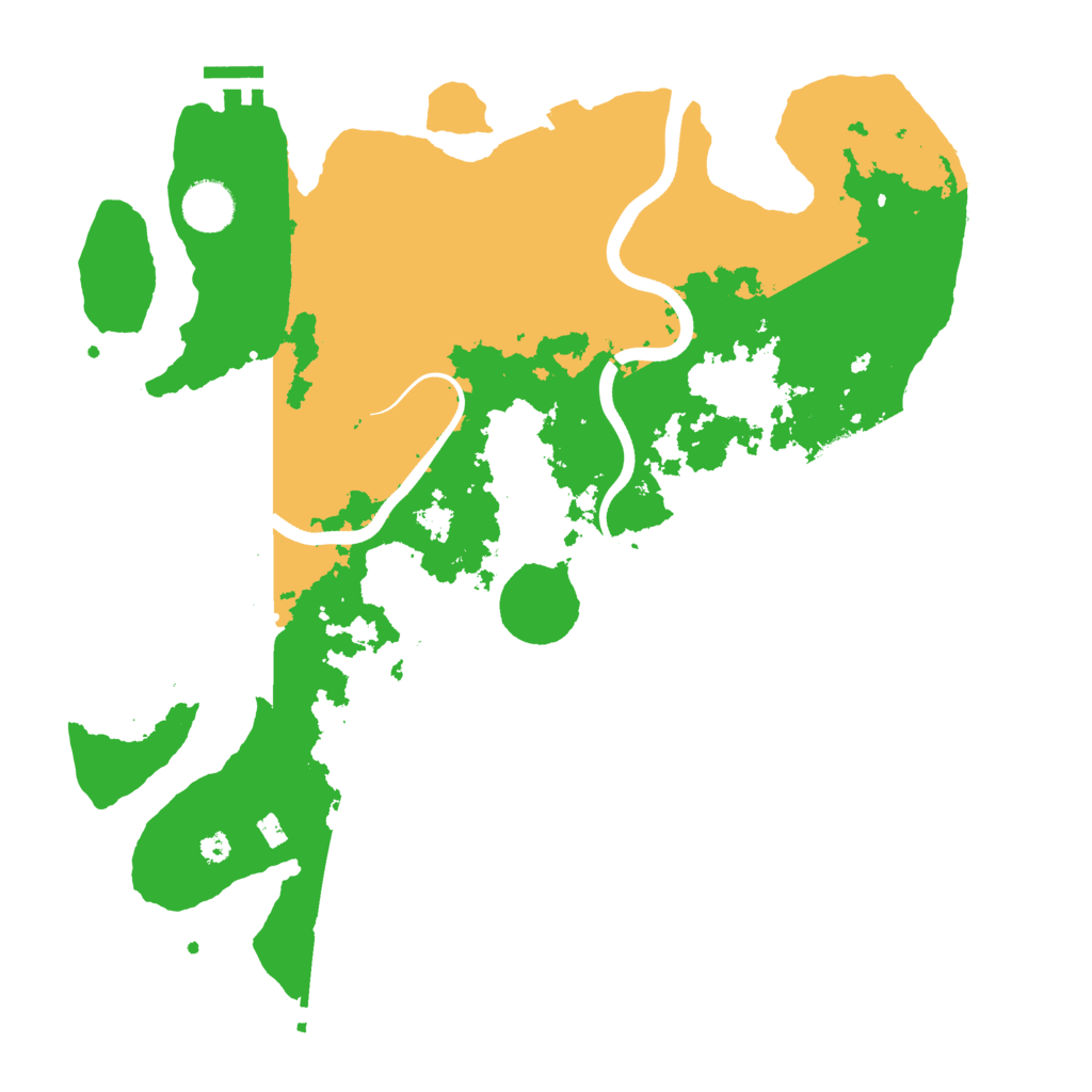 Biome Rust Map: Procedural Map, Size: 3700, Seed: 47422