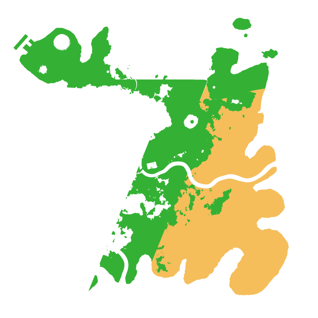 Biome Rust Map: Procedural Map, Size: 3500, Seed: 45150649