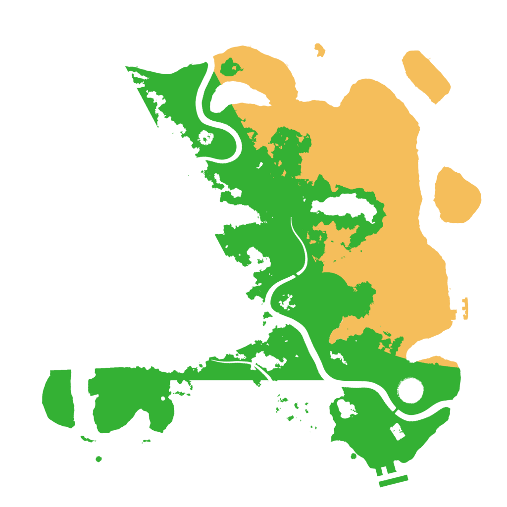 Biome Rust Map: Procedural Map, Size: 3500, Seed: 589915805
