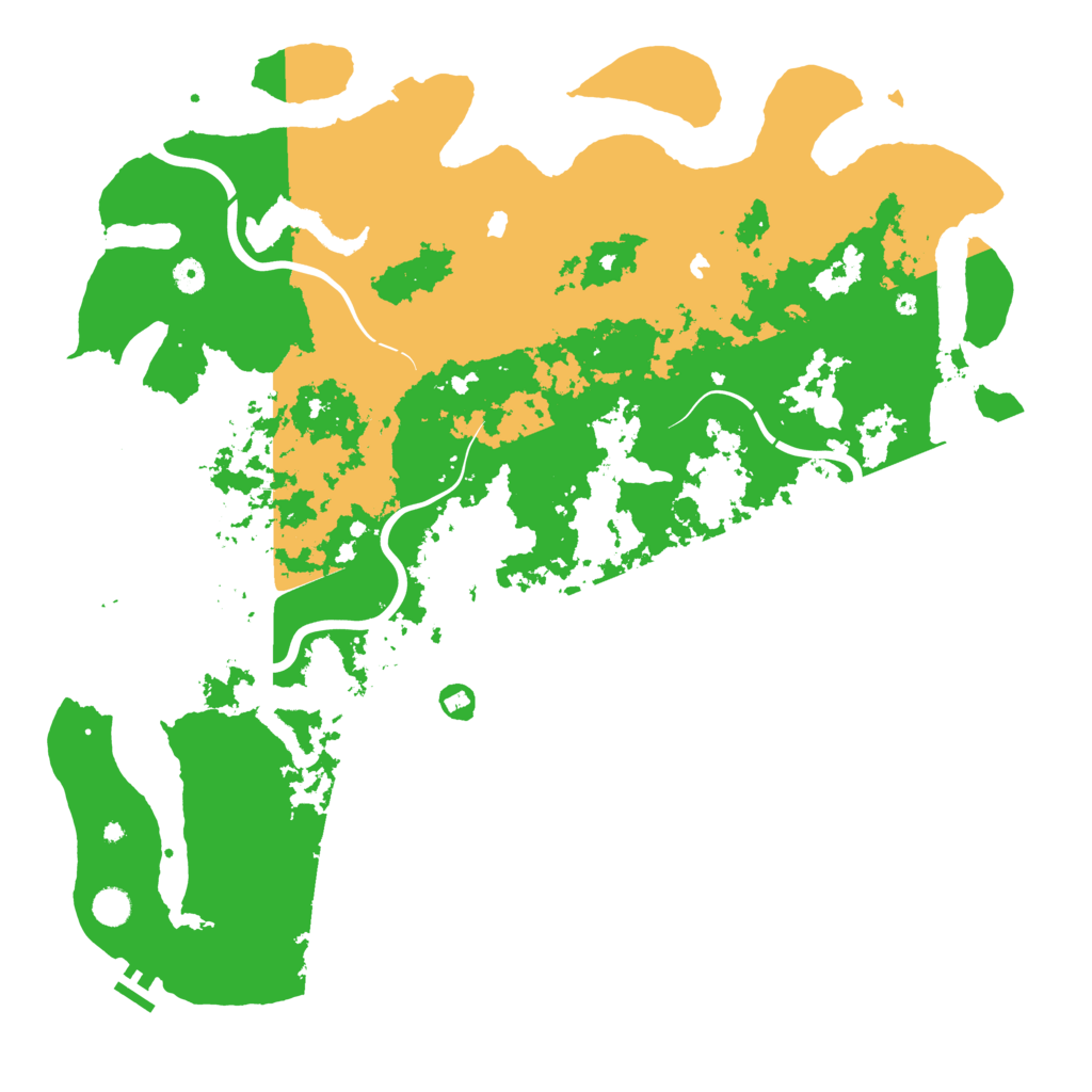 Biome Rust Map: Procedural Map, Size: 5000, Seed: 84739215