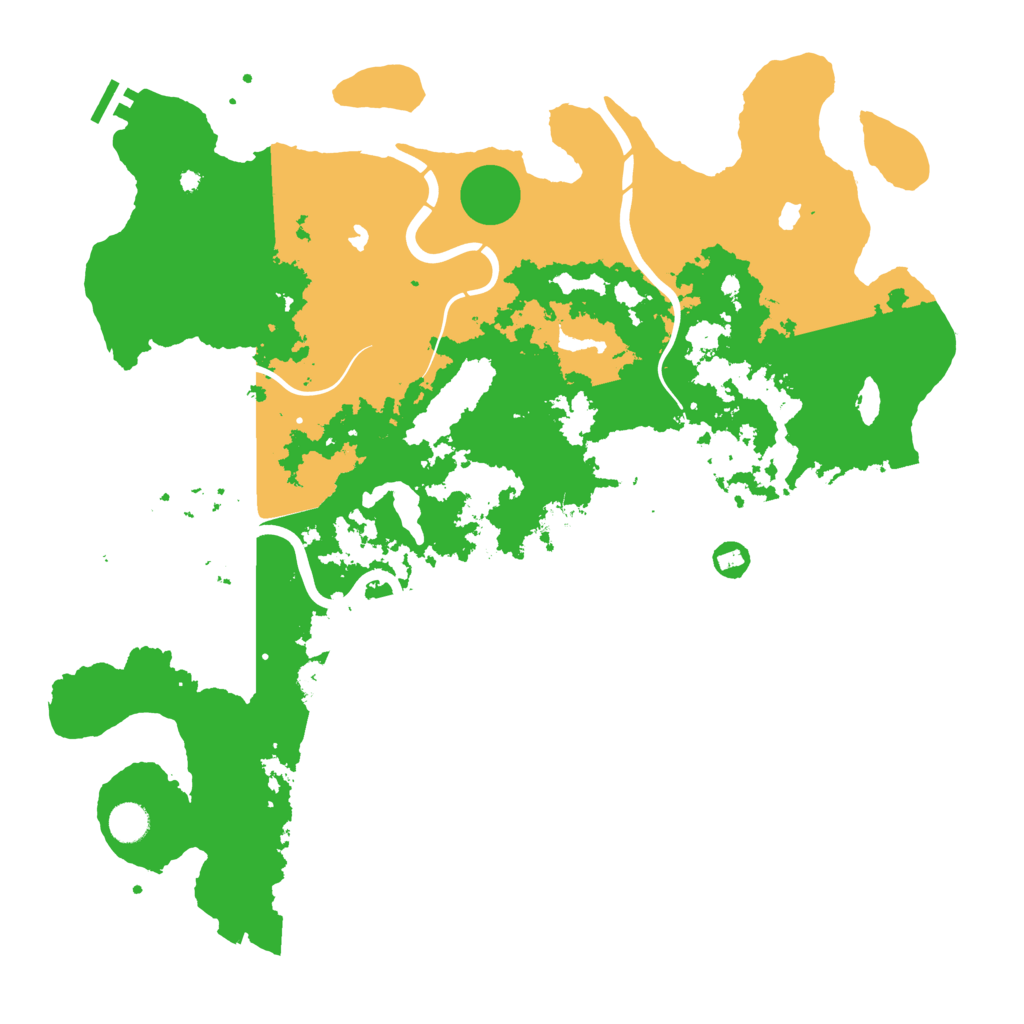Biome Rust Map: Procedural Map, Size: 4500, Seed: 6754378