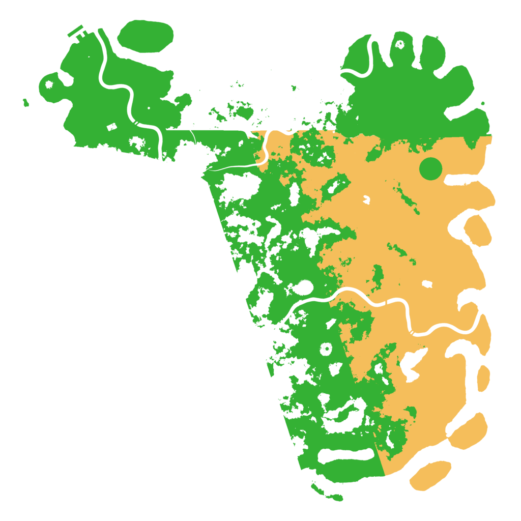 Biome Rust Map: Procedural Map, Size: 6000, Seed: 11714