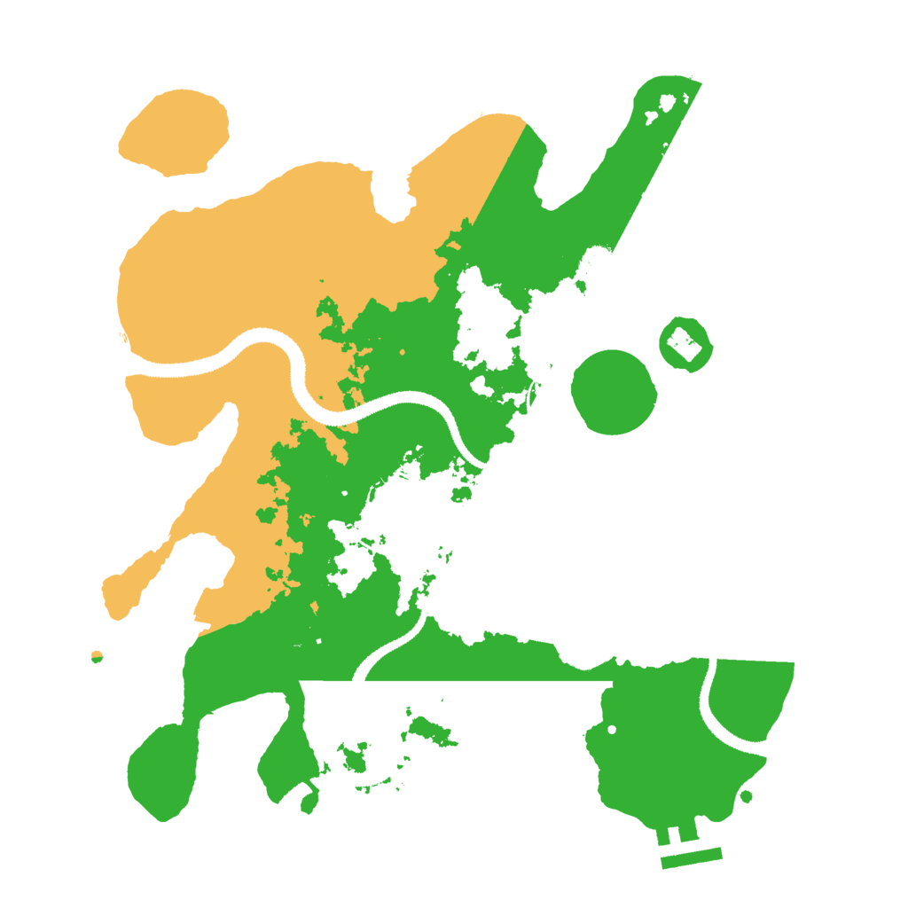 Biome Rust Map: Procedural Map, Size: 3000, Seed: 1192568300