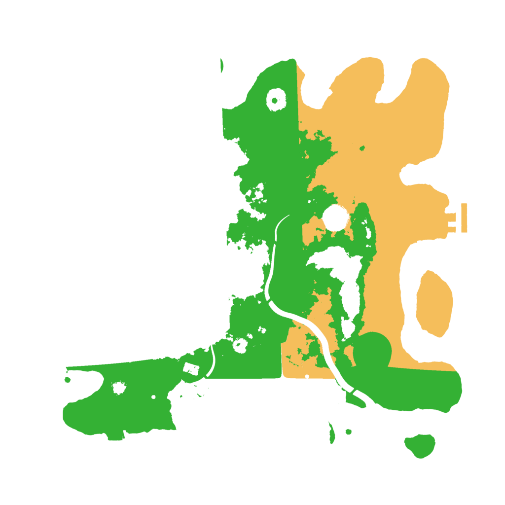 Biome Rust Map: Procedural Map, Size: 3500, Seed: 597335094