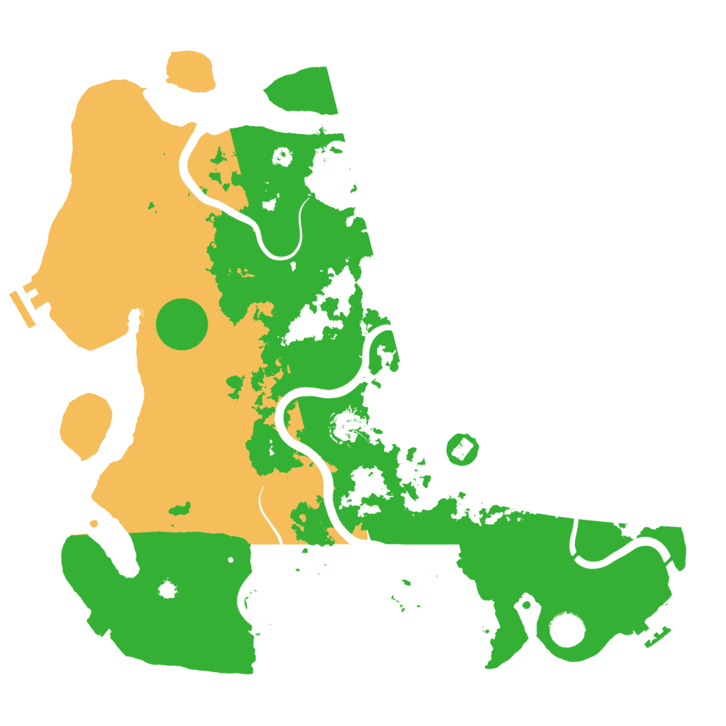 Biome Rust Map: Procedural Map, Size: 3700, Seed: 44501
