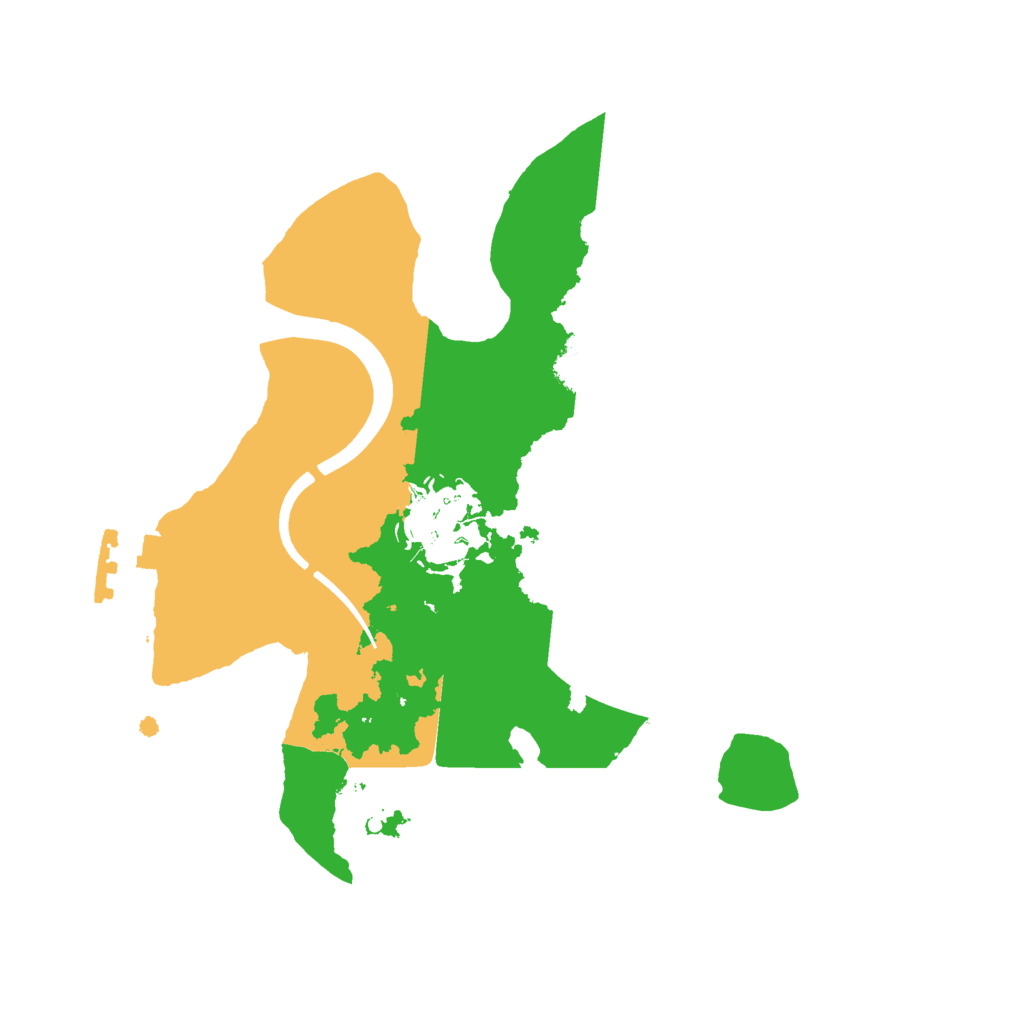 Biome Rust Map: Procedural Map, Size: 2100, Seed: 1152739667