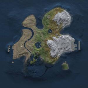 Thumbnail Rust Map: Procedural Map, Size: 2100, Seed: 1152739667, 6 Monuments